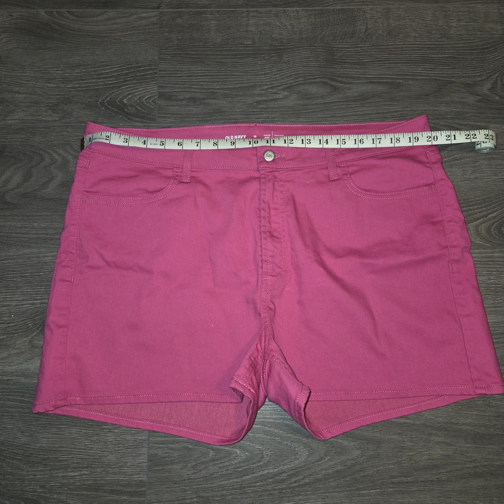 Old Navy Fuchsia High-Rise Shorts